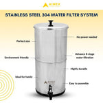 Stainless Steel Water Purifier With 8 Stage Filter and Carbon Block