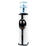 Floor Standing Water Cooler Hot and Cold with LG Compressor, Filter Bottle - Black and White