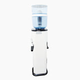 Floor Standing Water Cooler Hot and Cold with LG Compressor, Filter Bottle - Black and White