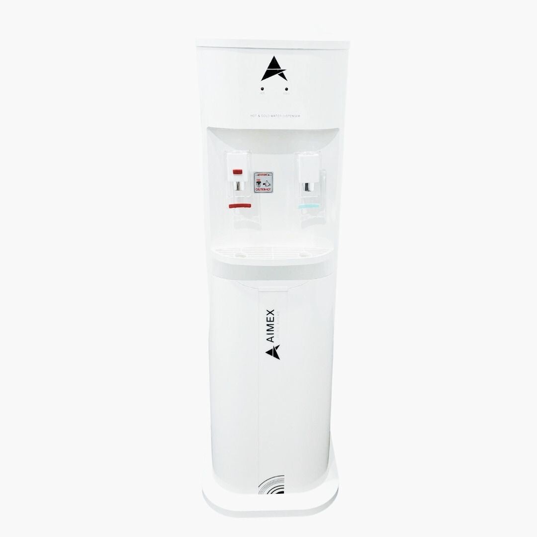 Floor Standing Water Cooler Hot and Cold with LG Compressor White