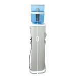 Floor Standing Water Cooler Hot and Cold with LG Compressor, Filter Bottle - Black and White