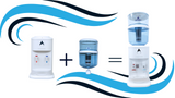 Aimex Benchtop Water Cooler - Hot & Cold with Filter & LG Compressor
