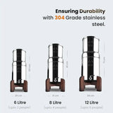 Phoenix Gravity Teak Wood Stand for Gravity water filter Systems