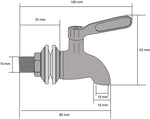 Stainless Steel Tap For Stainless Steel Water Dispensers