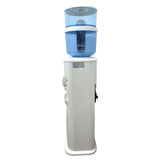 Floor Standing Water Cooler with Hot and Cold with LG Compressor,Filter Bottle - White