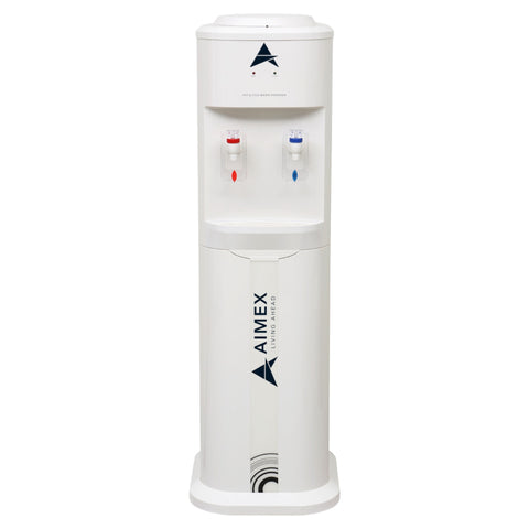 Floor Standing Water Cooler Hot and Cold with LG Compressor - White