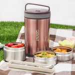 NEW Vacuum Insulated Stainless Steel 3 Layer Bento Lunch Box Insulated Food Jar