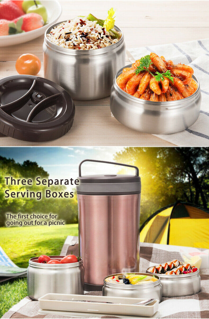 Insulated Lunch Containers 304 Stainless Steel Vacuum - Temu